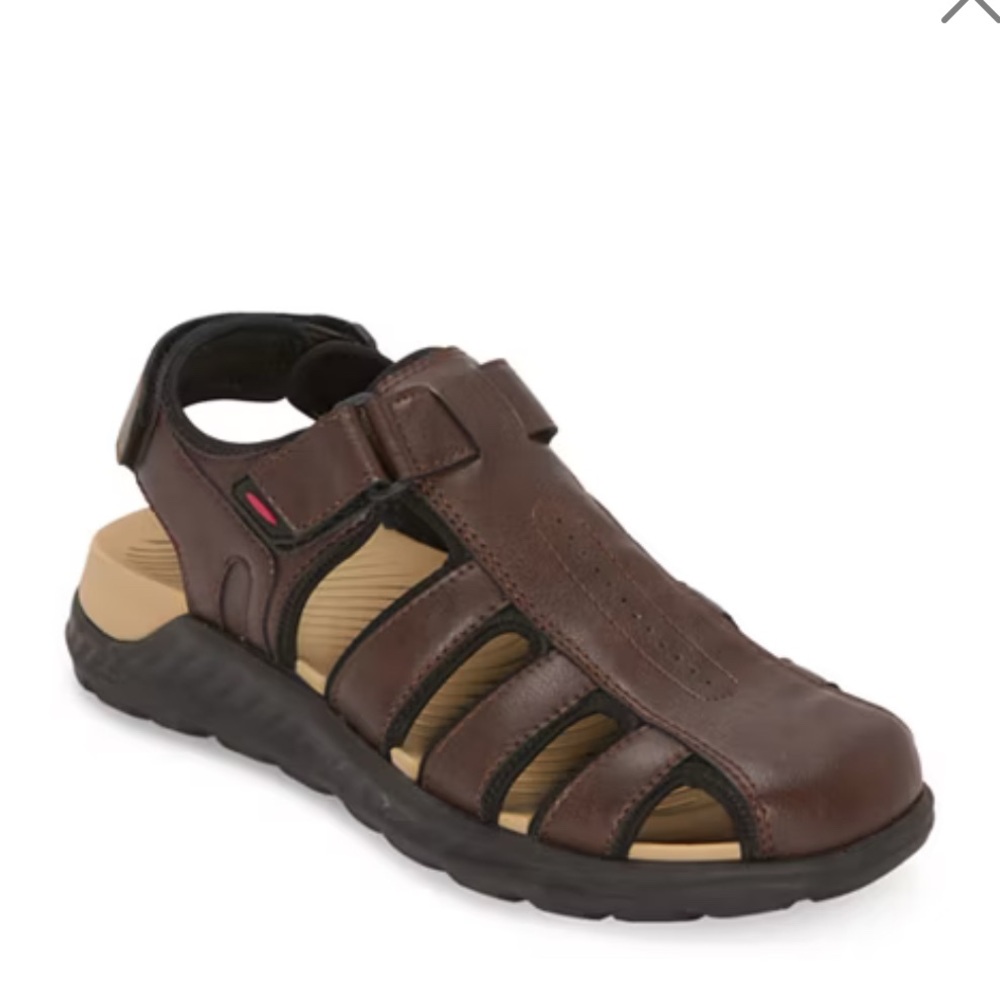 St. John's Bay Dark Brown Leather Sandals